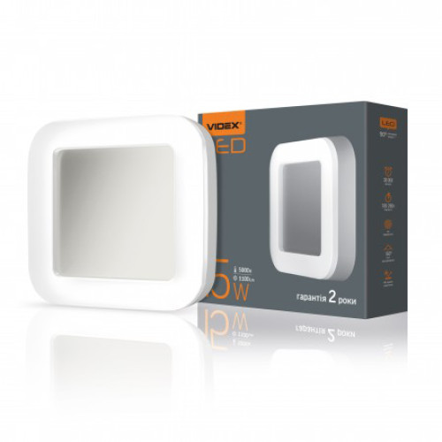 LED світильник ART IP65 квадратний Videx 15W 5000K (VL-BHFS-155)