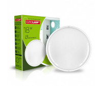 Світлодіодний EUROLAMP LED Світильник круглий накладний ЖКХ 18W 5500K (LED-NLR-18/55(P))