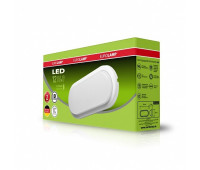 Світлодіодний EUROLAMP LED Світильник овальний накладний ЖКХ 12W 5500K (LED-NLS-12/55(F))