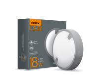 LED світильник IP65 круглий VIDEX 18W 5000K з сенсором освітленості (VL-BH12R-185-N)