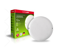 EUROLAMP LED Світильник круглий накладний ЖКХ з акумулятором 12W 5000K (LED-NLR-12/50(EM))