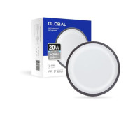 Світильник світлодіодний GBH 08 20W 5000K circle graphite (1-GBH-08-2050-C)