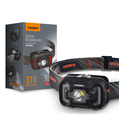 Налобний світлодіодний ліхтарик VIDEX VLF-H025C 310Lm 5000K
