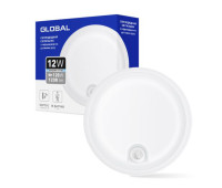 Світильник світлодіодний накладний GLOBAL GBH 02 12W 5000K circle PIR
