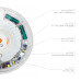 LED Світильник аварійний накладний з датчиком руху VIDEX 30W 2700-6500K 220V