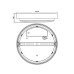 Світильник світлодіодний аварійний акумуляторний MAXUS MBH 20W 3CCT IP65 Emergency WH Circle