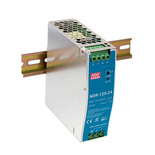Джерело живлення NDR-120-24 MEAN WELL (DIN-rail)