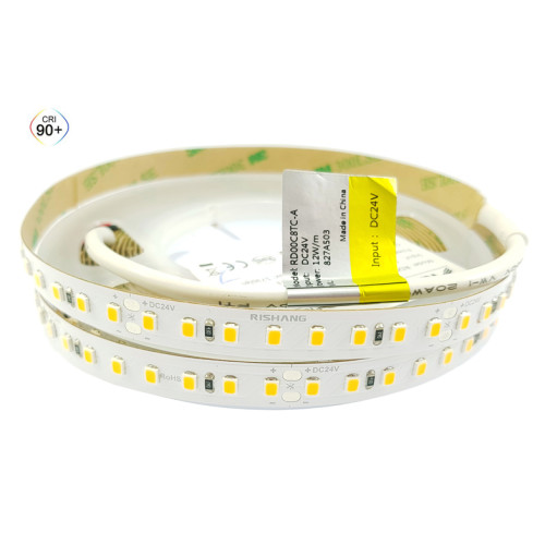 Світлодіодна стрічка 2835-128-IP20-NW-10-24 RD00C8TC-A 2700K CRI90 RISHANG