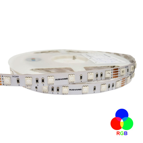 Світлодіодна стрічка 5050-60-IP33-RGB-10-24 RN0060AP RISHANG