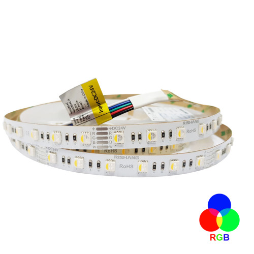 Світлодіодна стрічка 5050-60-IP20-RGB/NW-12-24 RD0260AC-A RISHANG