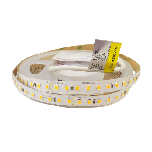 Світлодіодна стрічка 2835-128-IP20-WW-10-24 RD00C8TC-A 2700K CRI80 RISHANG