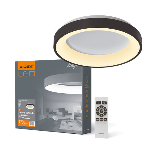 LED світильник Videx EDGE-RC-72W-Black (VLE-ERC-72B)