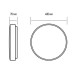 Світильник світлодіодний настінно-стельовий Maxus Functional Ceiling light 50 W 3CCT (коло)