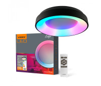 LED світильник VIDEX EDGE-RC-72W-BLACK (VLE-ERC-RGB-72B)