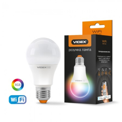 LED смарт лампа VIDEX A60 RGB CW WI-FI 12W E27 (VL-A60RGBCW-1227-WIFI)