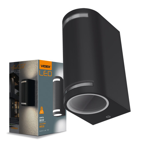 LED Світильник архітектурний AR022B IP54 VIDEX GU10x2 (VL-AR022B)