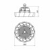 Підвісний промисловий LED-світильник MAXUS ASSISTANCE HIGHBAY PRO 100W CRI80 5000K IP65 DIMM BLACK
