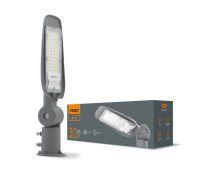 LED вуличний ліхтар VIDEX (поворотний) 30W 5000K Сірий (VL-SLE14-305)