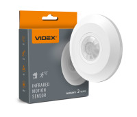 Датчик руху та освітленості VIDEX VL-SPC05W 220V 800W інфрачервоний білий