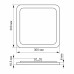LED світильник вбудований квадрат VIDEX 24W 5000K (VL-DLS-245)