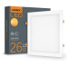LED світильник Back вбудований квадратний VIDEX 26W 5000K (VL-DLBS-265)
