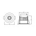Spot-DK LED fix 7W/3000K 230V IP44 (4058075127166)