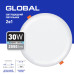 Точковий врізний-накладний LED-світильник GLOBAL SP 2in1 30W, 4100K (коло) (1-GSP-3041-RS)