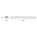 Лінійний світильник Maxus assistance LINE BASIC PL 1200mm 36W 5000K IP65 Gray