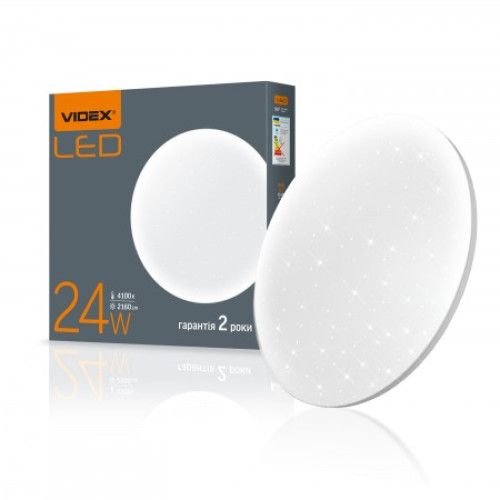 LED світильник настінно-стельовий VIDEX 24W 4100K Зоряне небо (VL-CLR-244S)