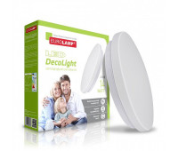 Світлодіодний LED Світильник EUROLAMP круглий накладний Decolight 14W 4000K (LED-NLR-14/4(F)new)