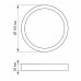 LED Світильник круглий накладний VIDEX 18W 5000K Black (VL-DLRS-185B)