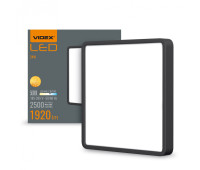 LED Світильник накладний квадрат VIDEX 24W 5000K Black (VL-DLSS-245B)