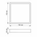 LED Світильник накладний квадрат VIDEX 18W 5000K Black (VL-DLSS-185B)