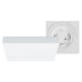 Накладний настінно-стельовий світлодіодний світильник 1-MSP-3641-SSW MAXUS SP Ceiling 36W 4100K Square Slim White