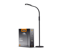 LED торшер чорний VIDEX TF07B 14W 3000-5500K (VL-TF07B)