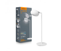 LED лампа настiльна з акумулятором VIDEX VLE-TF18W 3W 3000-5500K Біла