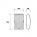 EUROLAMP LED Прожектор модульний з інтегрованим радіатором 100W 5000K (LED-FLP-100/50)