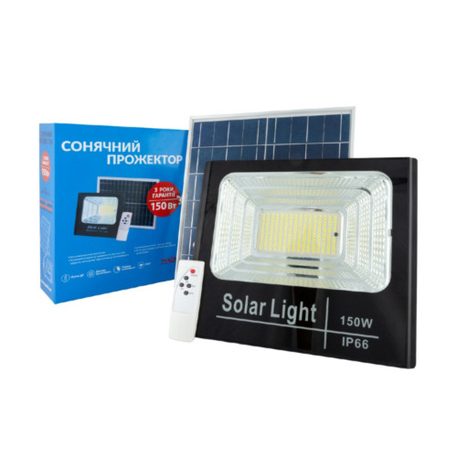 Прожектор на сонячній батареї з пультом Alltop 150W 0837C150-01 (S0837ALT150WPR)