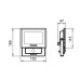 Світлодіодний прожектор датчиком руху Philips BVP150 LED17/NW 220-240V 20W SWB MDU CE (911401732862)