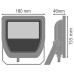 Прожектор FLOOD LED 50W/4000K BK 100DEG IP65 Ledvance (4058075097605)