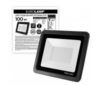 Світлодіодний EUROLAMP LED SMD Прожектор чорний з радіатором 100W 6500K