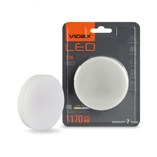 LED лампа VIDEX GX53 12W 4100K 220V