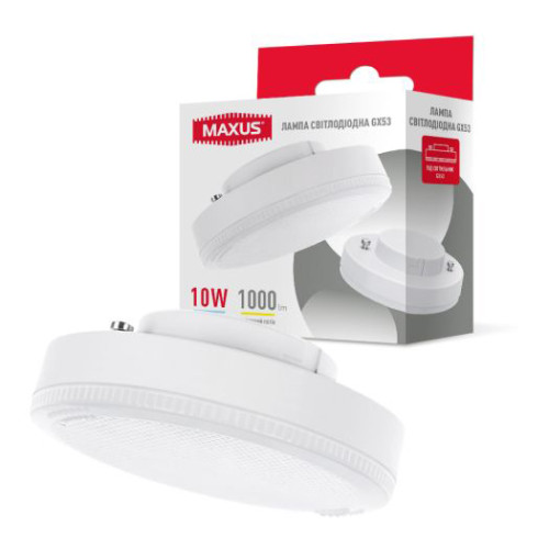Лампа світлодіодна MAXUS GX53 10W 4100K