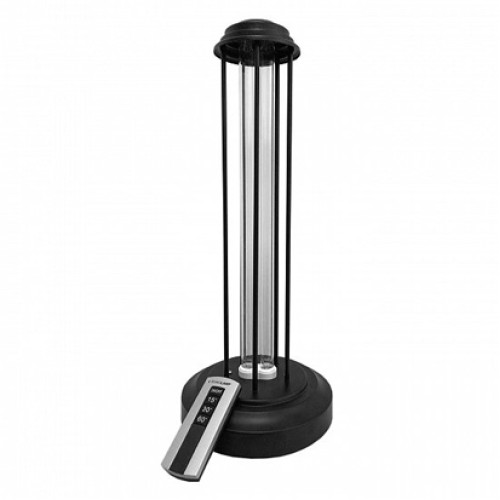 Лампа EUROLAMP бактерицидна безозонова на металевій підставці 38W black (UVMB-38)