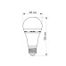 LED лампа акумуляторна TITANUM A68 10W E27 4000K 220V (TL-EMA68-10274)