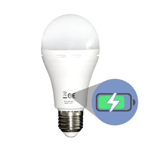 Ліхтар-лампа акумуляторна Е27 LED Smartcharge АС9W DC3W