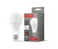 LED лампа акумуляторна TITANUM A68 9W E27 4000K 220V (TL-EMA68-09274)