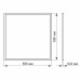 LED панель VIDEX 40W 6200K матова (VL-P406W)