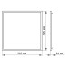LED панель VIDEX 48W 4100K матова (VL-Pb484W)